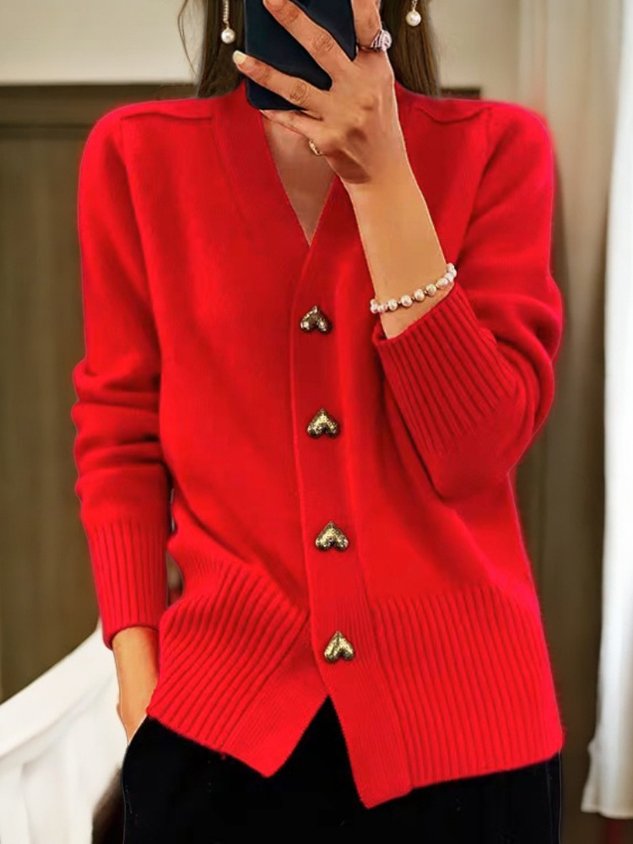 Tanja | Cardigan with Heart Buttons